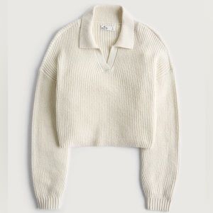 Hollister Easy Long Sleeve Sweater Polo